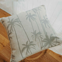 Cushion Cover-With Piping-Tall-Palms-Smoke-45cm x 45cm Kings Warehouse 