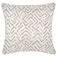 Cushion Cover-With Piping-Tribal-Beige-45cm x 45cm Kings Warehouse 