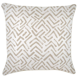 Cushion Cover-With Piping-Tribal-Beige-60cm x 60cm Kings Warehouse 