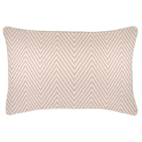 Cushion Cover-With Piping-Zig Zag Blush-35cm x 50cm Kings Warehouse 