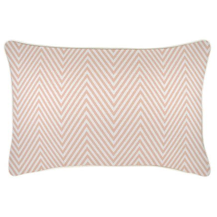 Cushion Cover-With Piping-Zig Zag Blush-35cm x 50cm Kings Warehouse 
