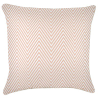 Cushion Cover-With Piping-Zig Zag Blush-60cm x 60cm