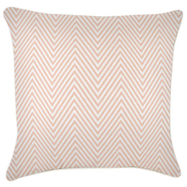 Cushion Cover-With Piping-Zig Zag Blush-60cm x 60cm Kings Warehouse 