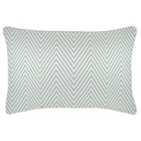 Cushion Cover-With Piping-Zig Zag Pale Mint-35cm x 50cm Kings Warehouse 