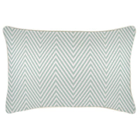 Cushion Cover-With Piping-Zig Zag Pale Mint-35cm x 50cm