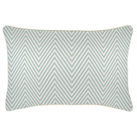 Cushion Cover-With Piping-Zig Zag Pale Mint-35cm x 50cm Kings Warehouse 