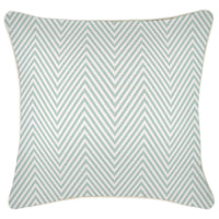 Cushion Cover-With Piping-Zig Zag Pale Mint-45cm x 45cm