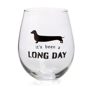 Dachshund Stemless Wine Glass Kings Warehouse 