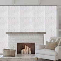 Decorative 3D Foam Wallpaper Panels white flower 10PCS Kings Warehouse 