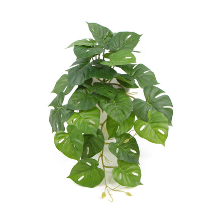 Decorative Ceramic Bowl Potted Artificial Monstera Plant 30cm Kings Warehouse 