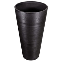 Decorative Large Textured Round Black Planter 71cm Decor Kings Warehouse 