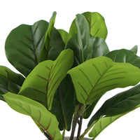 Decorative Potted Dense Artificial Fiddle Leaf Fig In Beautiful Decorative Bowl 37cm Kings Warehouse 