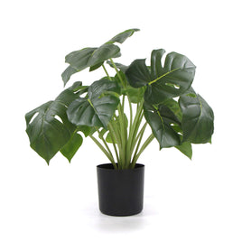 Dense Potted Artificial Split Philodendron Plant With Real Touch Leaves 50cm Kings Warehouse 