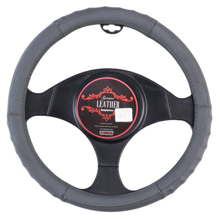 Denver Steering Wheel Cover - Grey [Leather] Kings Warehouse 