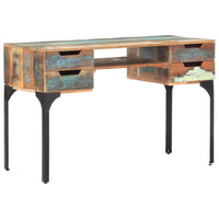 Desk 118x48x75 cm Solid Reclaimed Wood Office Supplies Kings Warehouse 