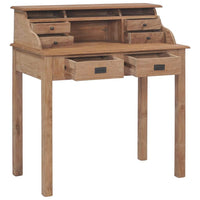 Desk 90x50x100 cm Solid Teak Wood Kings Warehouse 