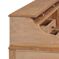 Desk 90x50x100 cm Solid Teak Wood Kings Warehouse 
