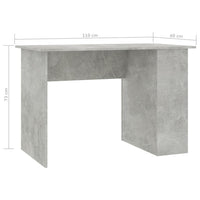 Desk Concrete Grey 110x60x73 cm Office Supplies Kings Warehouse 