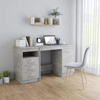 Desk Concrete Grey 140x50x76 cm