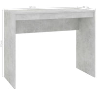 Desk Concrete Grey 90x40x72 cm Office Supplies Kings Warehouse 