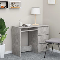 Desk Concrete Grey 90x45x76 cm