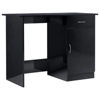 Desk High Gloss Black 100x50x76 cm Kings Warehouse 