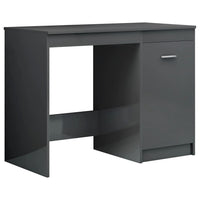 Desk High Gloss Grey 100x50x76 cm Kings Warehouse 