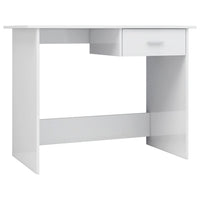 Desk High Gloss White 100x50x76 cm Kings Warehouse 