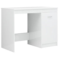 Desk High Gloss White 140x50x76 cm Kings Warehouse 