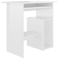 Desk High Gloss White 80x45x74 cm Kings Warehouse 