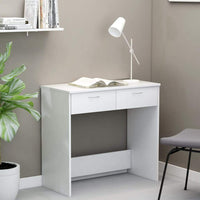 Desk White 80x40x75 cm