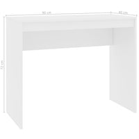 Desk White 90x40x72 cm Kings Warehouse 
