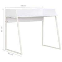 Desk White 90x60x88 cm Office Supplies Kings Warehouse 