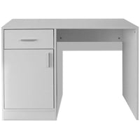 Desk with Drawer and Cabinet White 100x40x73 cm Kings Warehouse 