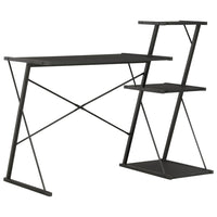 Desk with Shelf Black 116x50x93 cm Kings Warehouse 