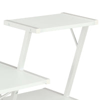 Desk with Shelf White 116x50x93 cm Office Supplies Kings Warehouse 