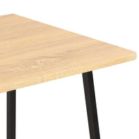 Desk with Shelving Unit Black and Oak 102x50x117 cm Kings Warehouse 