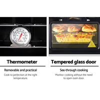 Dev King 3 Burner Portable Oven - Silver & Black Kings Warehouse 