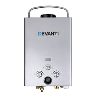 Dev King Outdoor Portable Gas Water Heater 8LPM Camping Shower Silver Camping > Outdoor Kings Warehouse 