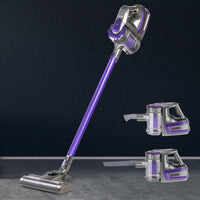 Devanti 150 Cordless Handheld Stick Vacuum Cleaner 2 Speed Purple And Grey Vacuum Cleaners Kings Warehouse 