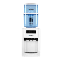 Devanti 22L Bench Top Water Cooler Dispenser Filter Purifier Hot Cold Room Temperature Three Taps Kitchen Appliances Kings Warehouse 