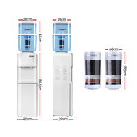 Devanti 22L Water Cooler Dispenser Hot Cold Taps Purifier Filter Replacement Kitchen Appliances Kings Warehouse 