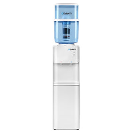Devanti 22L Water Cooler Dispenser Top Loading Hot Cold Taps Filter Purifier Bottle Kitchen Appliances Kings Warehouse 