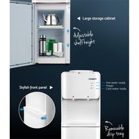 Devanti 22L Water Cooler Dispenser Top Loading Hot Cold Taps Filter Purifier Bottle Kitchen Appliances Kings Warehouse 