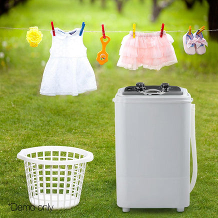 Devanti 4.6KG Mini Portable Washing Machine - Black Washers & Dryers Kings Warehouse 