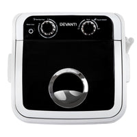 Devanti 4.6KG Mini Portable Washing Machine - Black Washers & Dryers Kings Warehouse 