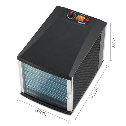 Devanti Commercial Food Dehydrator with 10 Trays Kings Warehouse 