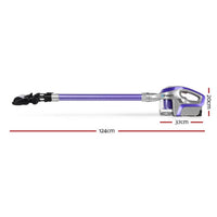 Devanti Cordless 150W Handstick Vacuum Cleaner - Purple and Grey Appliances Kings Warehouse 