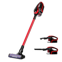 Dev King Cordless 150W Handstick Vacuum Cleaner - Red and Black