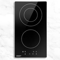 Devanti Electric Ceramic Cooktop 30cm Kitchen Cooker Cook Top Hob Touch Control 3-Zones Kings Warehouse 
